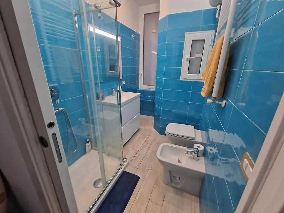 Pastel Blue House X 5 People In Corso Above Metro Montesanto Apartment Naples