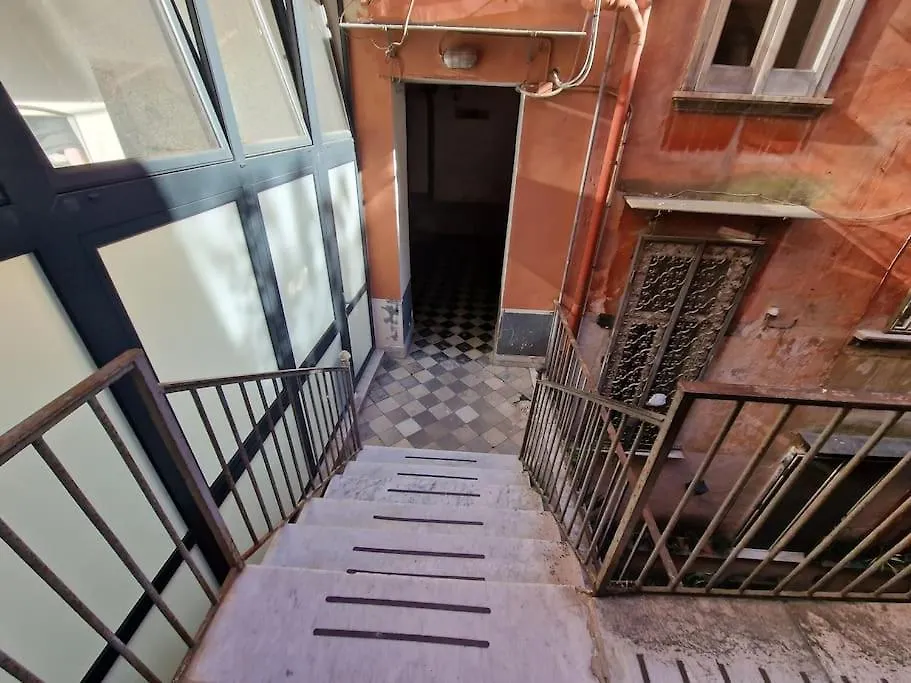 Pastel Blue House X 5 People In Corso Above Metro Montesanto Apartment Naples