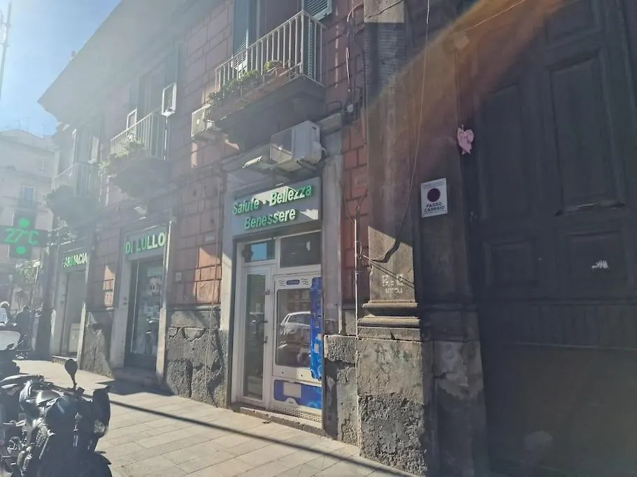 Pastel Blue House X 5 People In Corso Above Metro Montesanto Apartment Naples